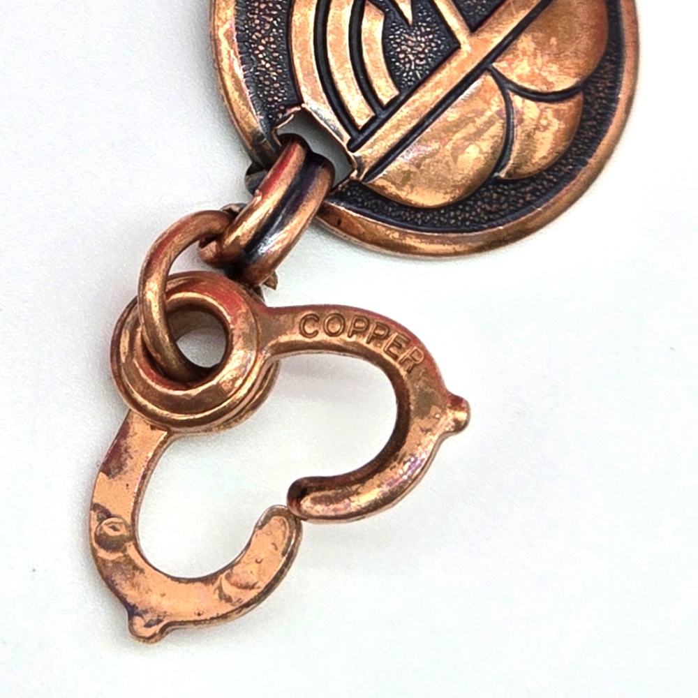 Copper Thunderstorm Cloud Lightning Bolt Link Bra… - image 4